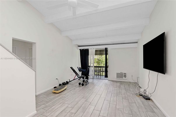 Fitness Equipment, Interior, Wood Texture Flooring