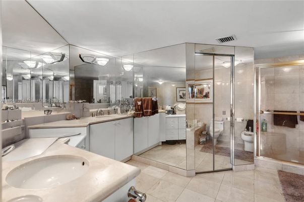 Bathroom, Dual Sink Vanities, Glass Shower, Interior