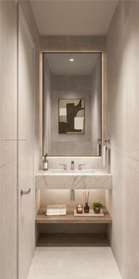 Bathroom, Interior, Recessed Lighting