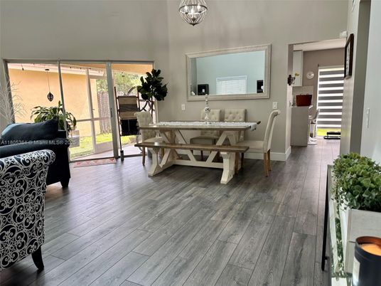 Dining room, Interior, Wood Texture Flooring