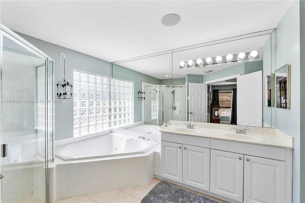 Bathroom, Dual Sink Vanities, Glass Shower, Interior