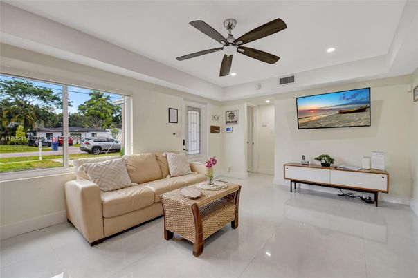 Interior, Living room, Recessed Lighting