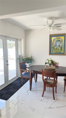 Dining room, Interior, Marble