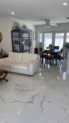 Dining room, Interior, Living room, Marble, Recessed Lighting
