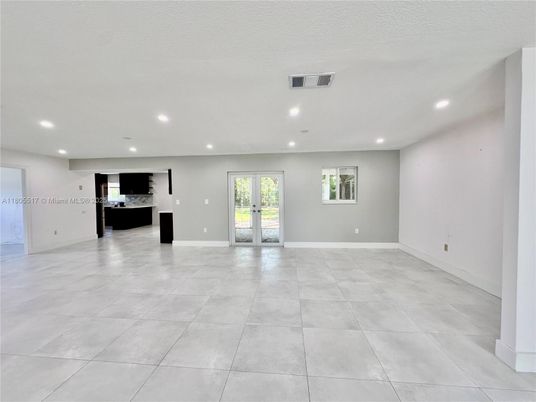 Empty room, Interior, Kitchen, Recessed Lighting