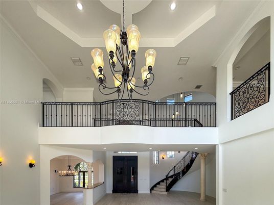 Chandelier, Interior, Recessed Lighting