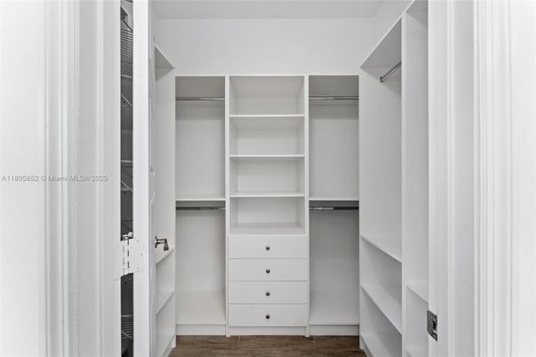 Interior, Walk-in Closets, Wood Texture Flooring