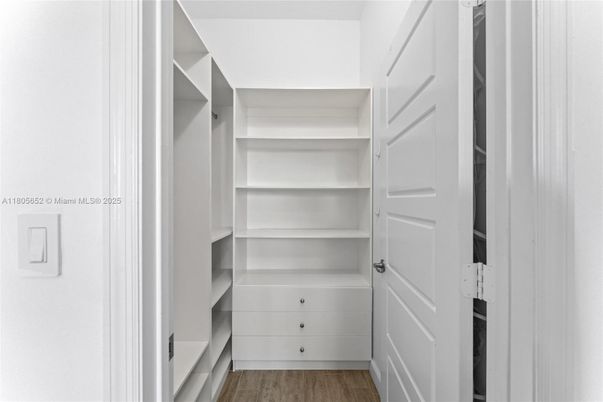 Interior, Walk-in Closets, Wood Texture Flooring