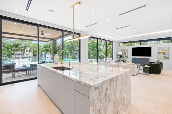 Interior, Kitchen, Living room, Pendant Lights, Recessed Lighting