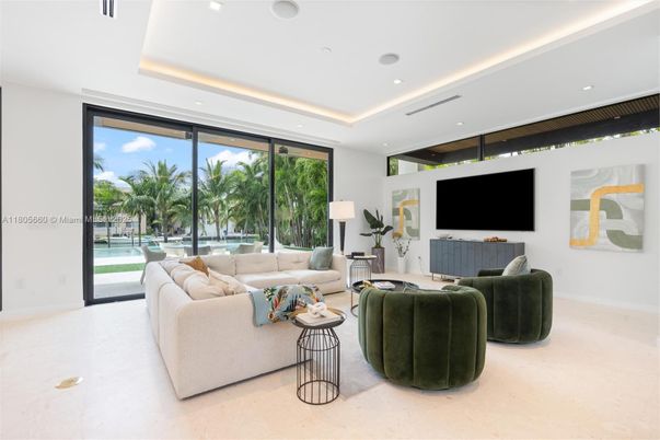 Interior, Living room, Recessed Lighting