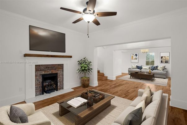 Fireplace, Interior, Living room, Wood Texture Flooring