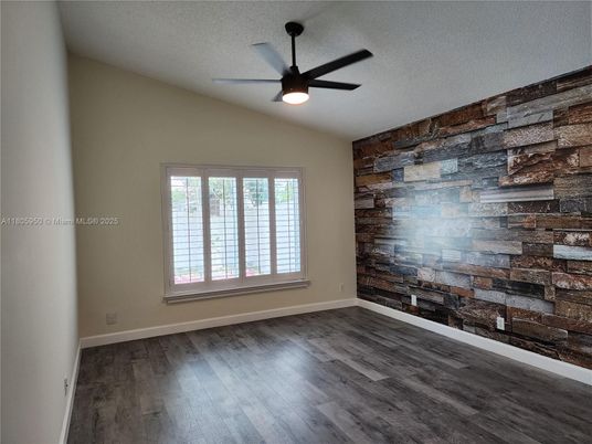 Empty room, Interior, Stone Walls, Wood Texture Flooring, Wooden Walls