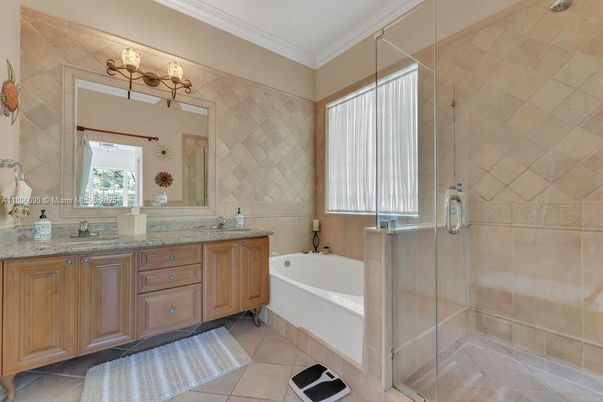 Bathroom, Dual Sink Vanities, Glass Shower, Interior