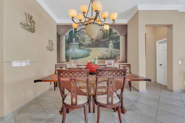 Chandelier, Dining room, Interior