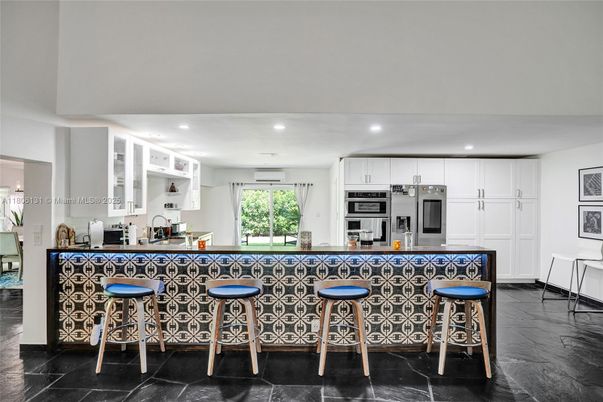 Interior, Kitchen, Marble, Recessed Lighting, Stainless Steel Appliances