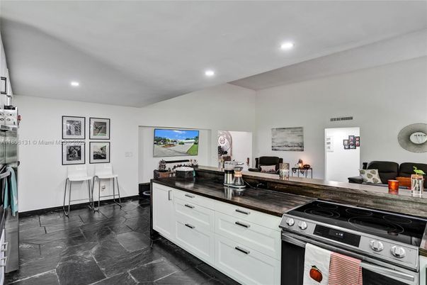 Interior, Kitchen, Marble, Recessed Lighting, Stainless Steel Appliances