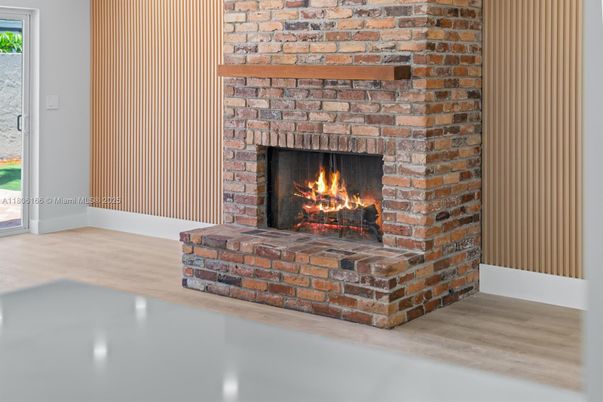 Fireplace, Interior, Stone Walls