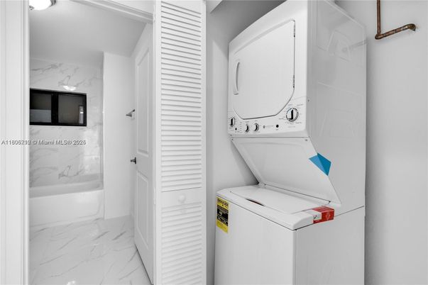Bathroom, Interior, Marble, Marble Walls, Utility Closets, Washer