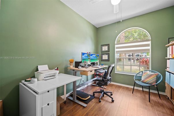 Home Office, Interior, Wood Texture Flooring