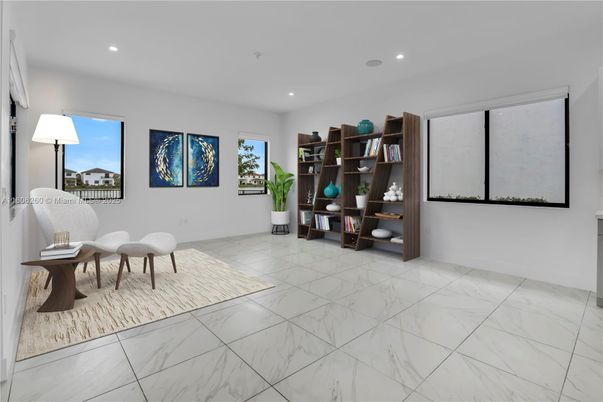 Interior, Marble, Recessed Lighting