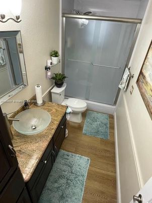Bathroom, Dual Sink Vanities, Interior, Wood Texture Flooring