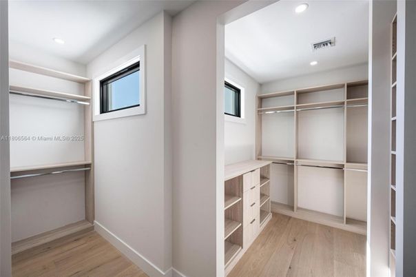 Interior, Recessed Lighting, Walk-in Closets, Wood Texture Flooring