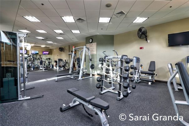 Fitness Equipment, Gym, Interior, Recessed Lighting