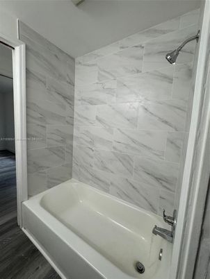 Bathroom, Interior, Marble Walls, Wood Texture Flooring