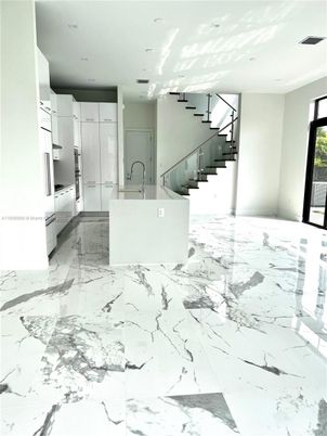 Interior, Kitchen, Marble, Recessed Lighting
