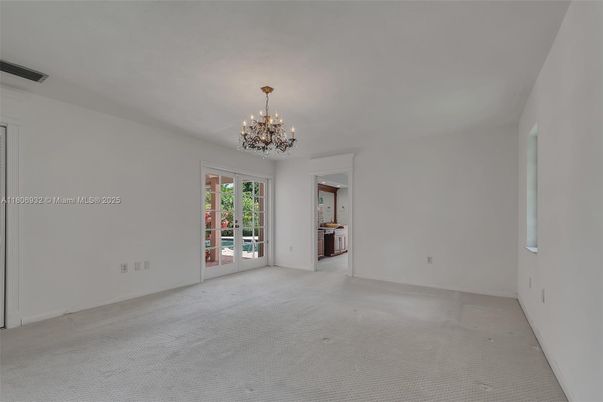 Chandelier, Empty room, Interior
