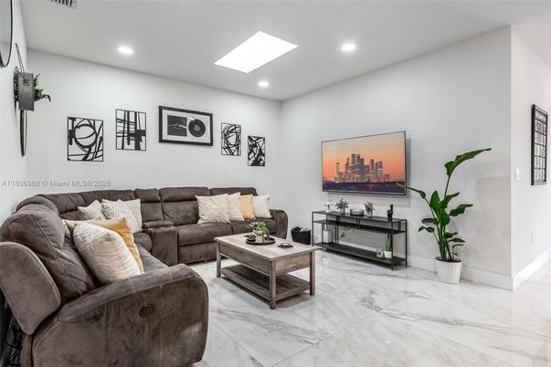 Interior, Living room, Marble, Recessed Lighting
