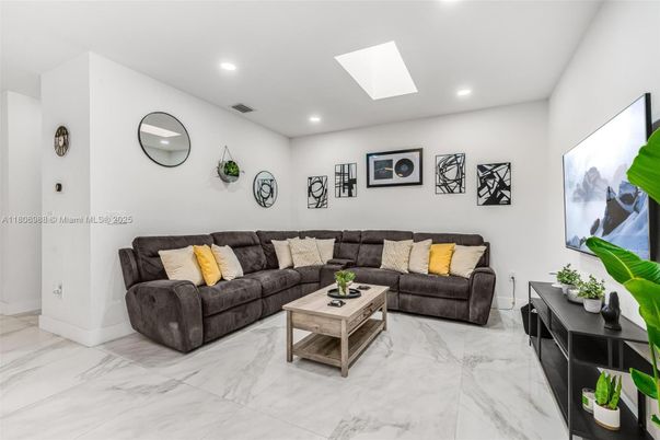 Interior, Living room, Marble, Recessed Lighting