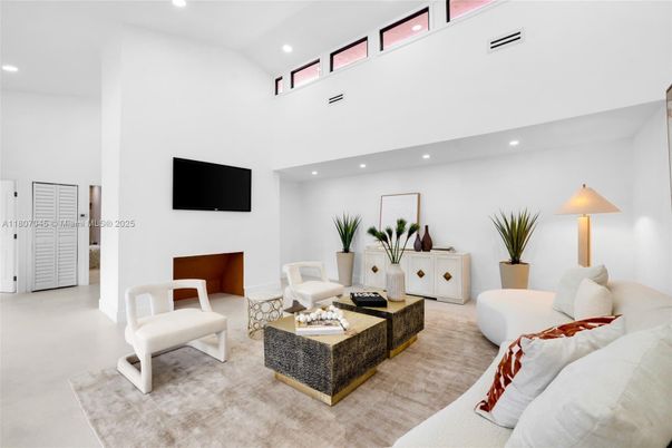 Interior, Living room, Recessed Lighting