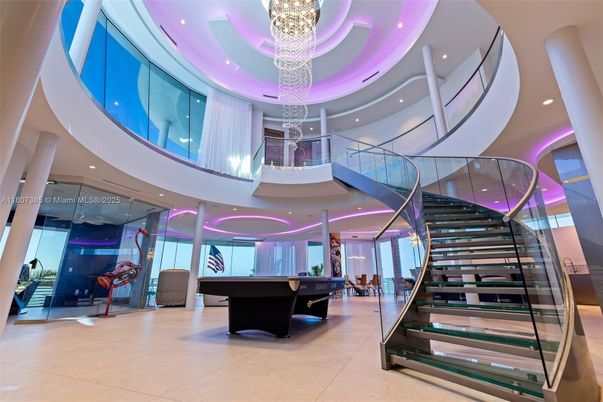 Chandelier, Interior, Recessed Lighting