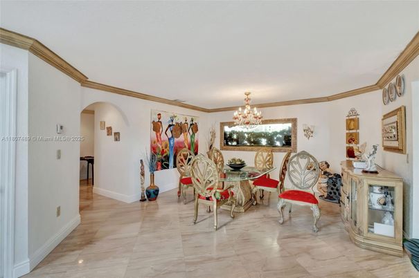 Chandelier, Dining room, Interior, Marble