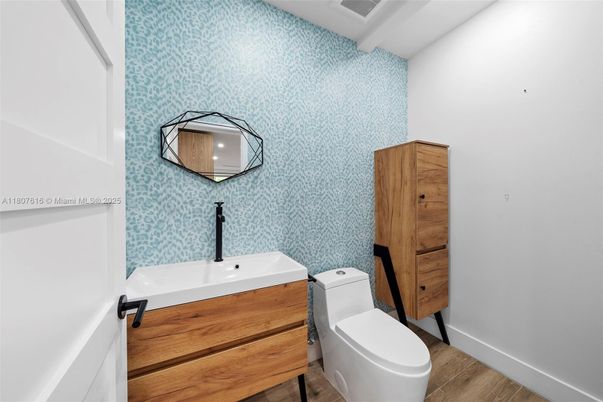 Bathroom, Interior, Wood Texture Flooring