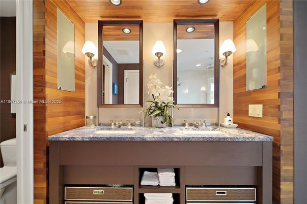 Bathroom, Interior, Wooden Walls