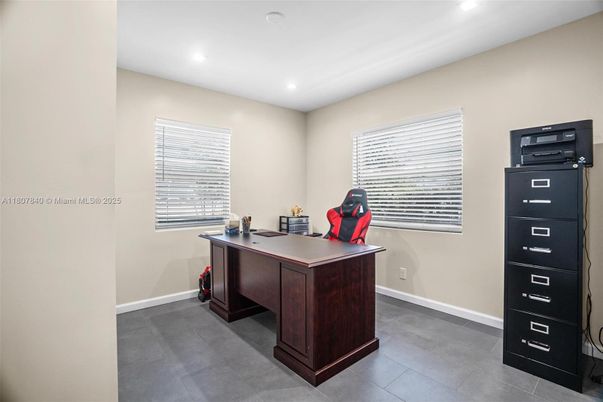 Home Office, Interior, Recessed Lighting