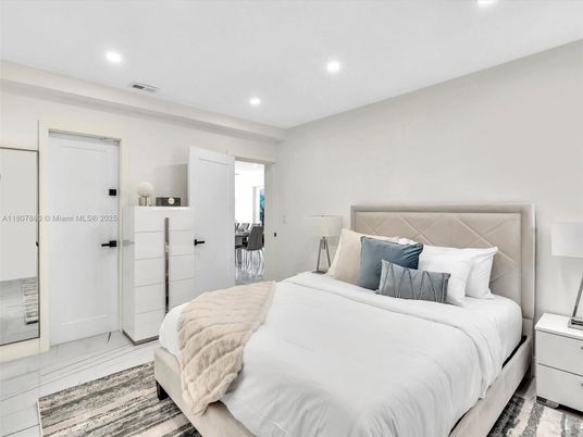 Bedroom, Interior, Recessed Lighting