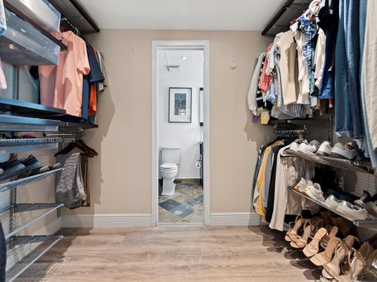 Bathroom, Interior, Walk-in Closets, Wood Texture Flooring