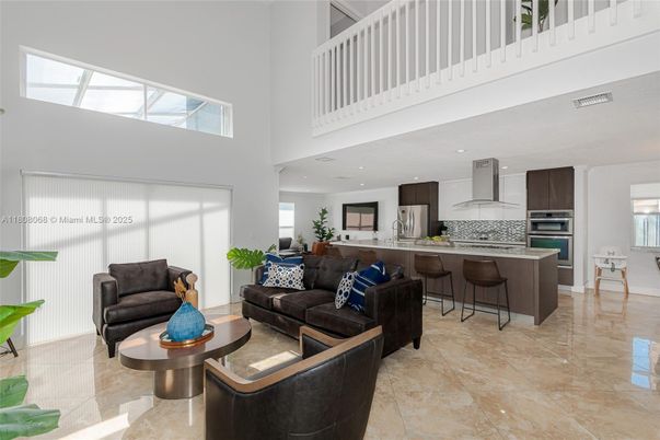 Interior, Kitchen, Living room, Recessed Lighting, Stainless Steel Appliances
