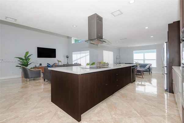 Interior, Kitchen, Living room, Recessed Lighting