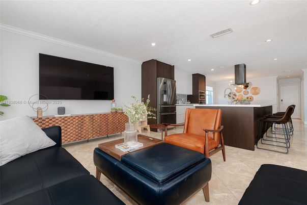 Interior, Kitchen, Living room, Recessed Lighting