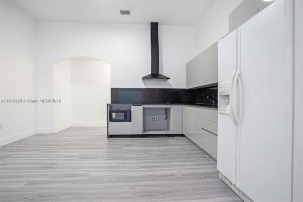 Interior, Kitchen, Wood Texture Flooring