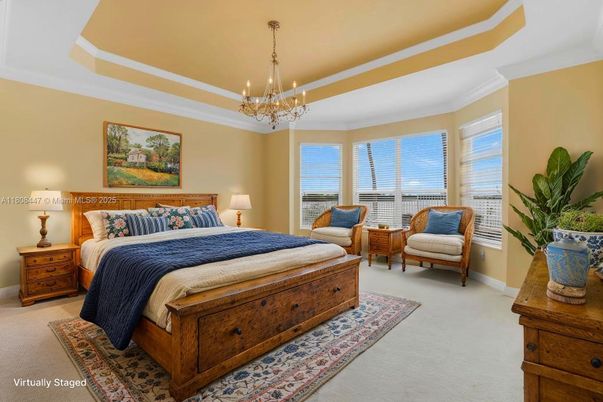 Bedroom, Chandelier, Interior
