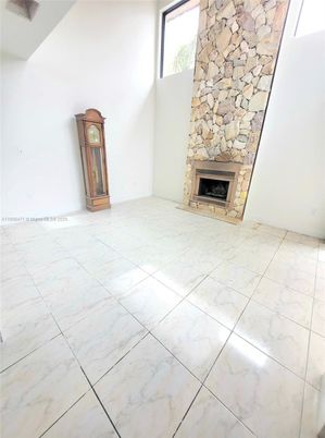 Empty room, Fireplace, Interior, Marble, Stone Walls