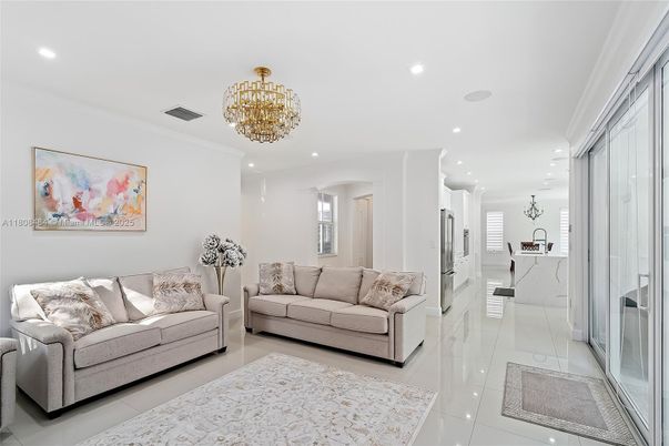 Chandelier, Interior, Kitchen, Living room, Recessed Lighting