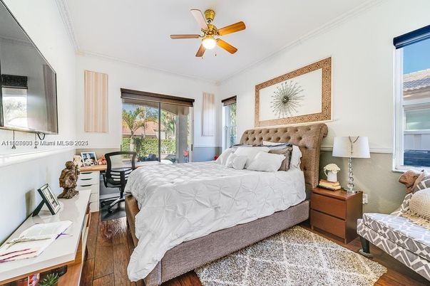 Bedroom, Home Office, Interior, Wood Texture Flooring