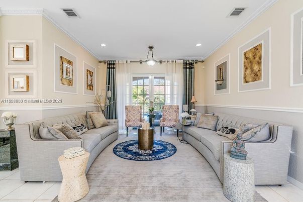Interior, Living room, Recessed Lighting