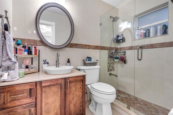 Bathroom, Dual Sink Vanities, Glass Shower, Interior